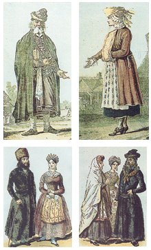 Одежда евреев Польши в 17-18 века
